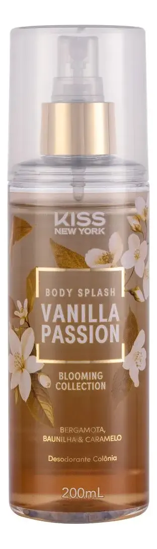 Body Splash Kiss New York Blooming Collection Vanilla Passion 200ml